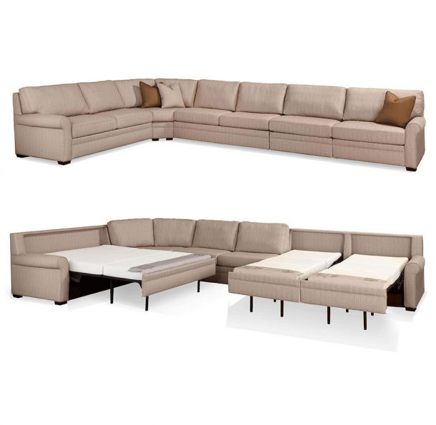 American Leather sectional with sleeper option