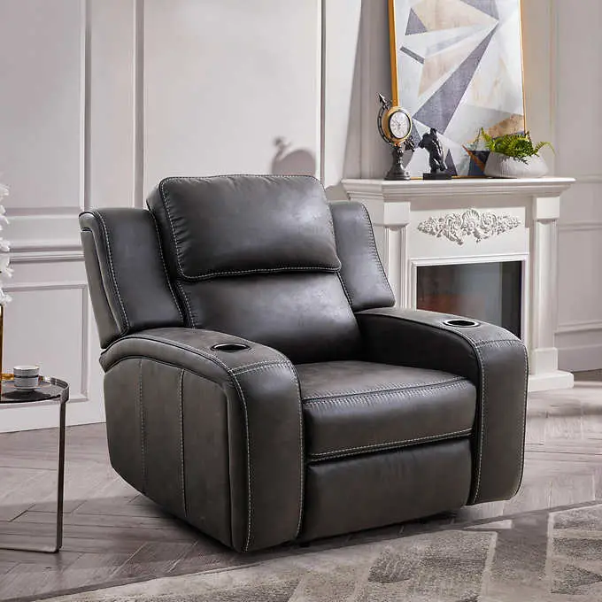 Cheers leather match recliner