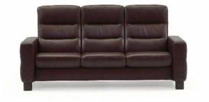 Stressless high back Wave reclining sofa