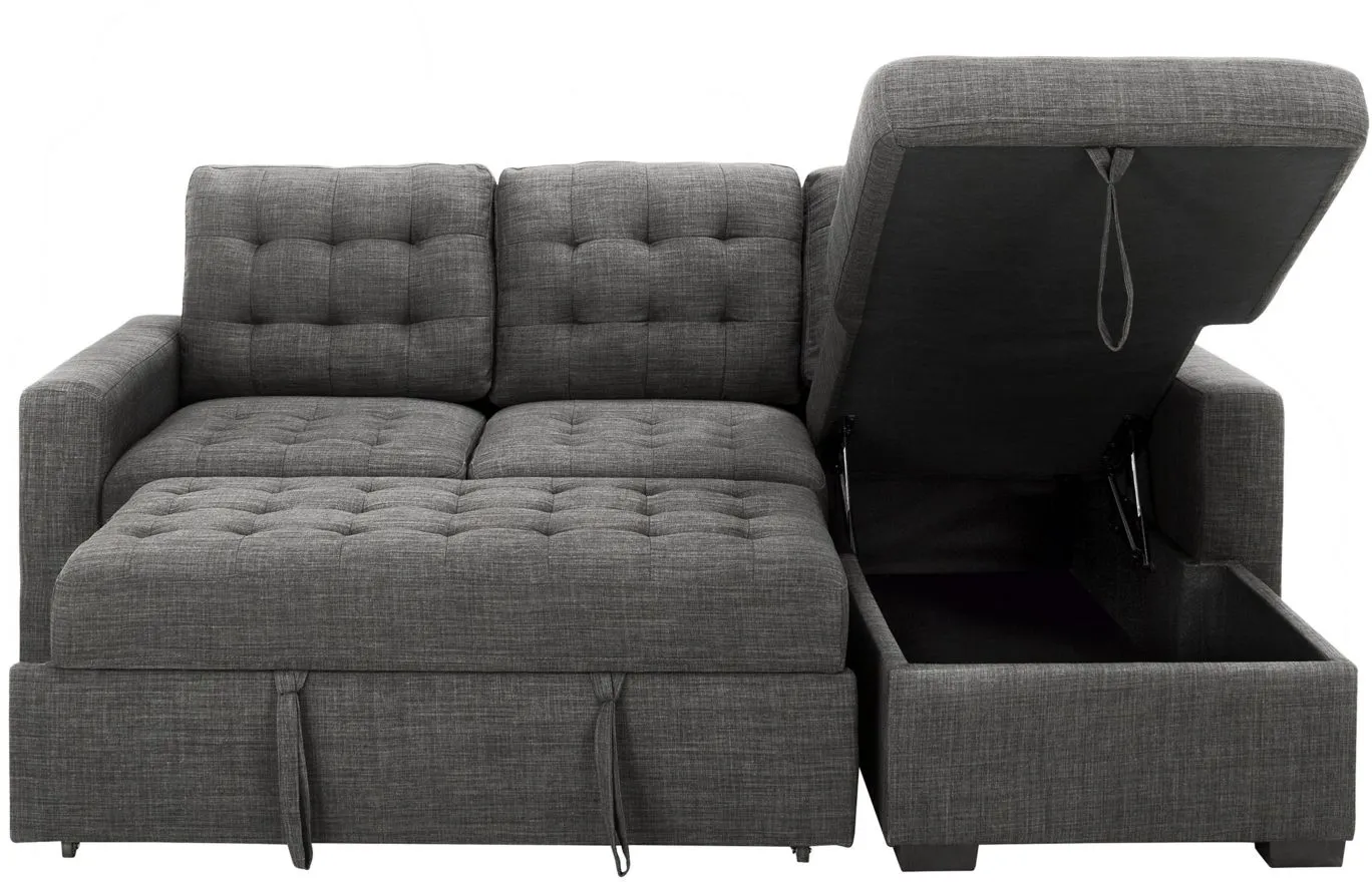 Sectional with pop up bed